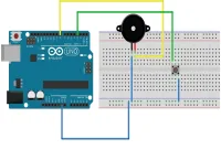 rangkaian buzzer arduino