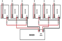 rangkaian pembagi output audio